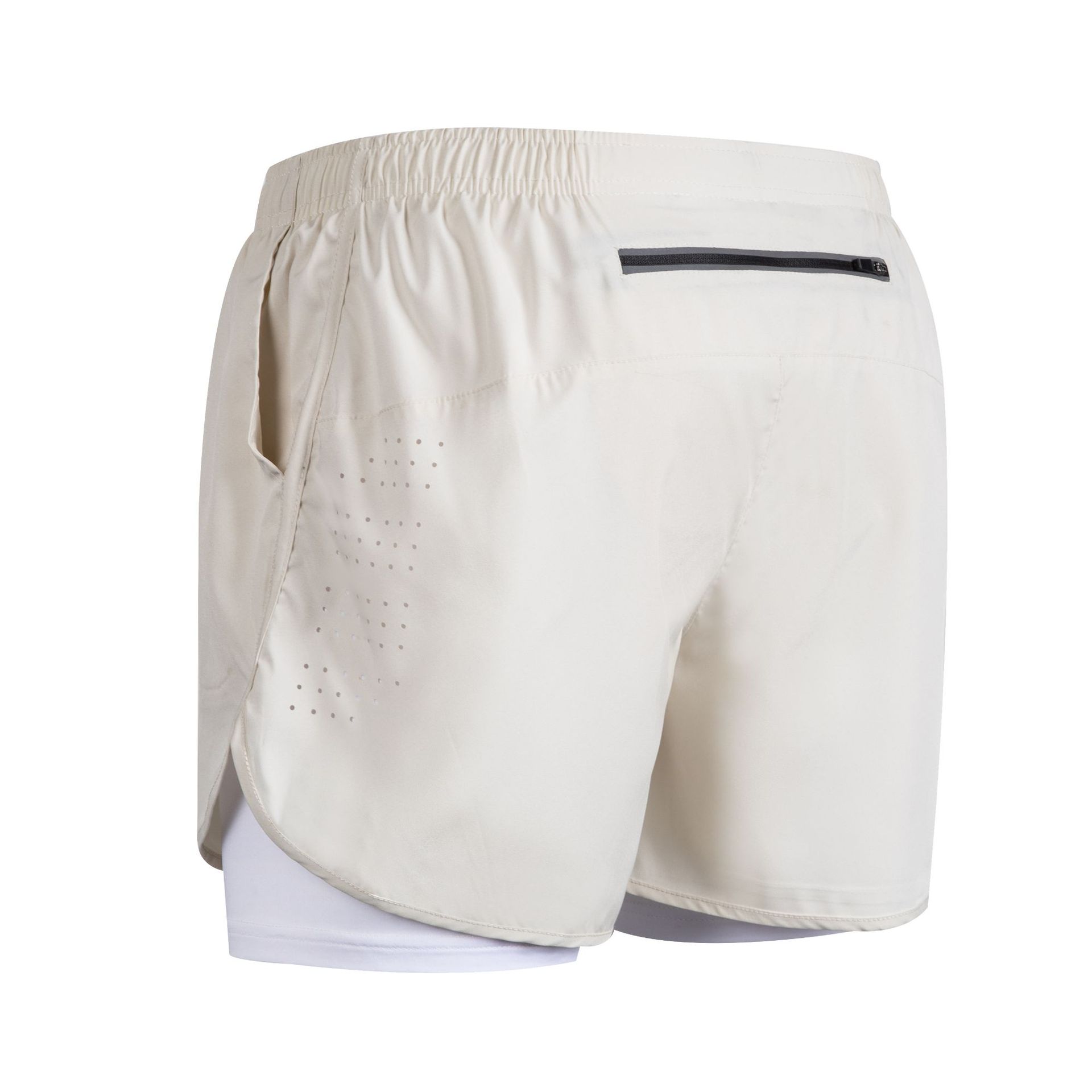 Quick-dry Lining Anti-exposure Double-layer Fitness Shorts For Men