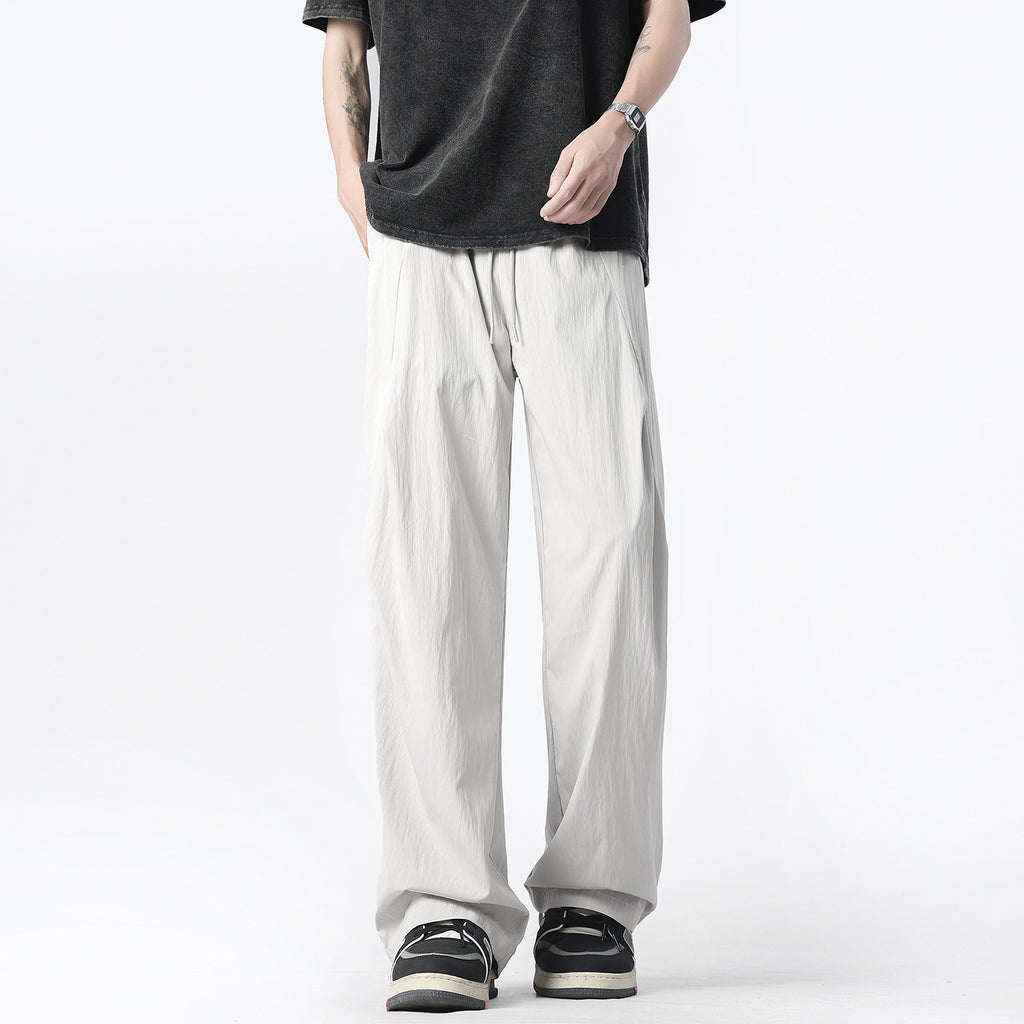 Design Draping Wide-leg Pants Straight-leg Casual Trousers