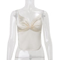 Satin Wide Open-back Loose Camisole For Women