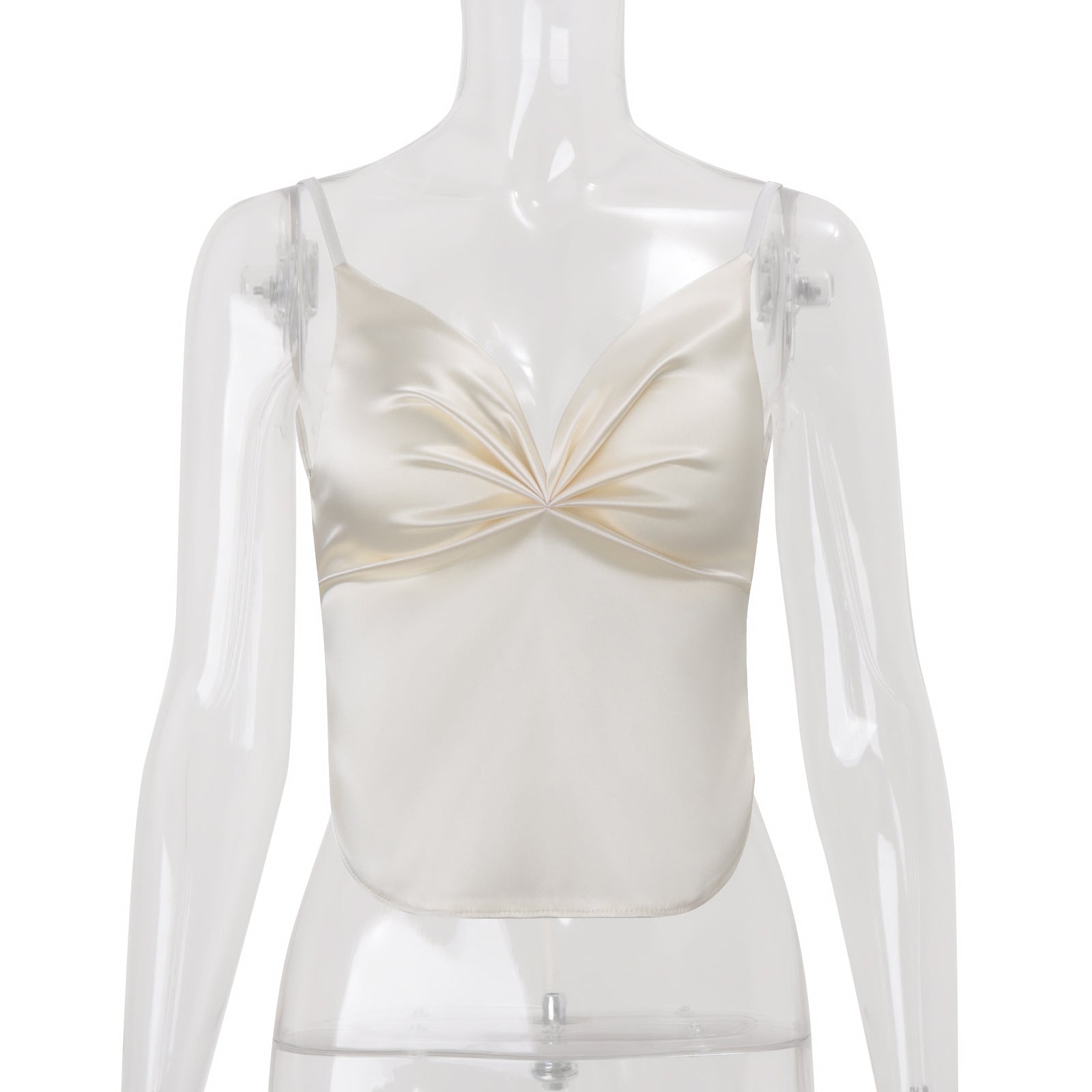 Satin Wide Open-back Loose Camisole For Women