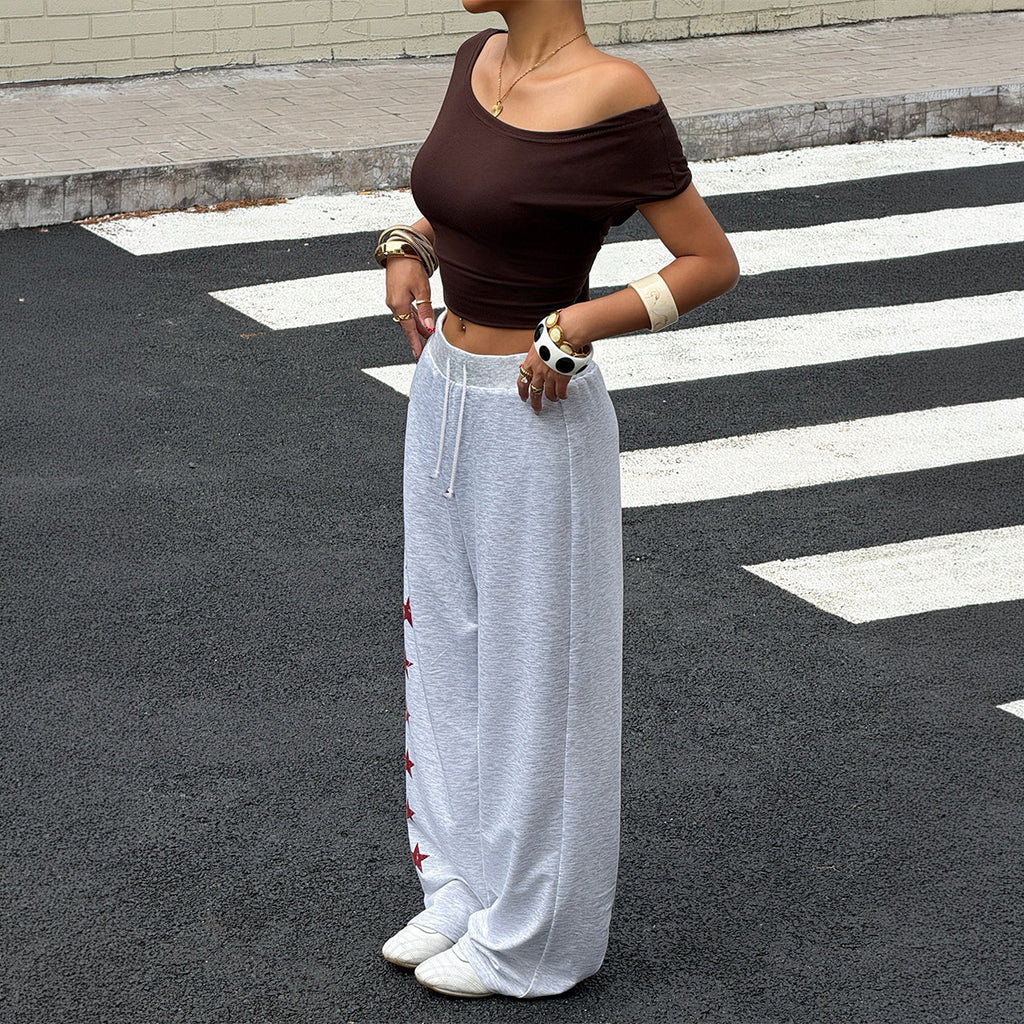 Simple Versatile Straight-leg Trousers For Women