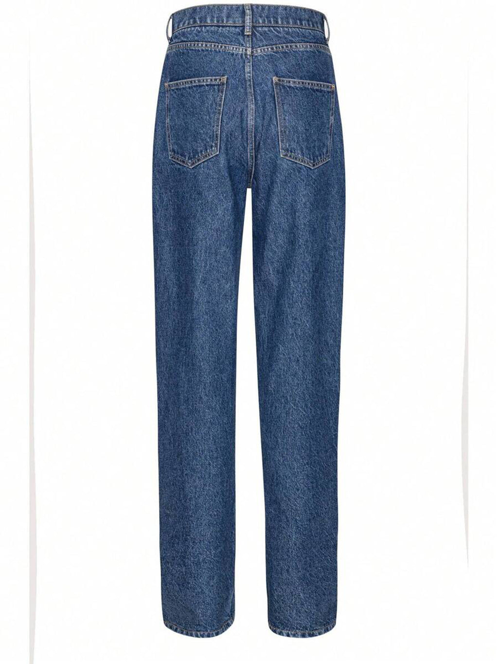 Fashionable Button-Front Slit Straight-Jeans