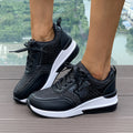 Sequin Round-Toe Lace-Up SpringAutumn Casual Sneakers