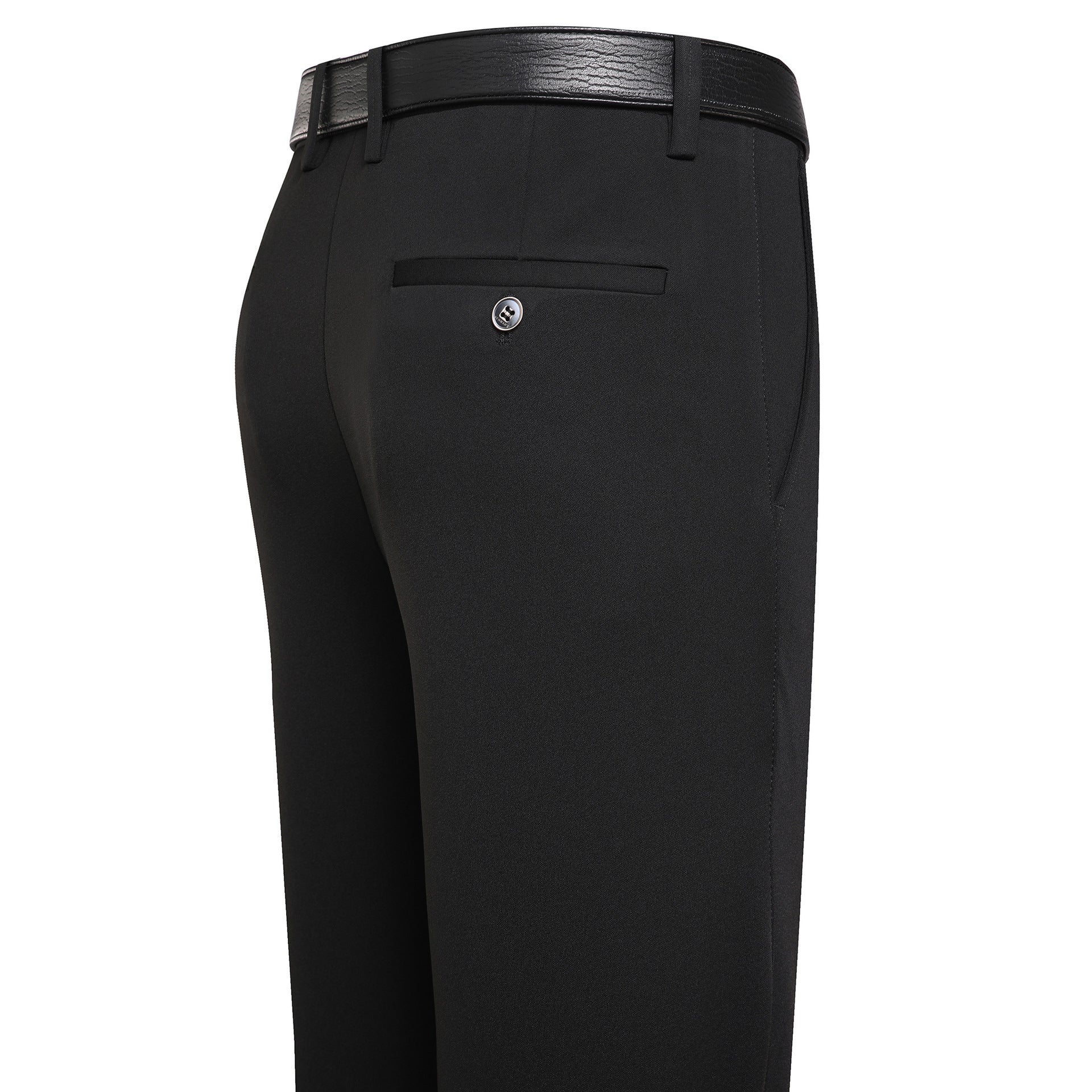 Autumn And Winter Thick High-elastic Fleece-lined Men's Pants
