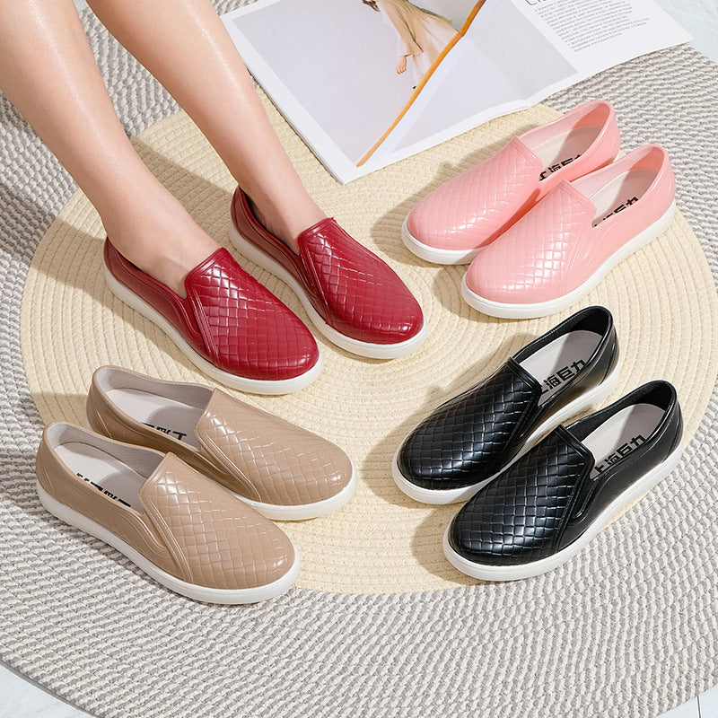 Low-cut Rain Shoes Women's Rain Boots Fashionable