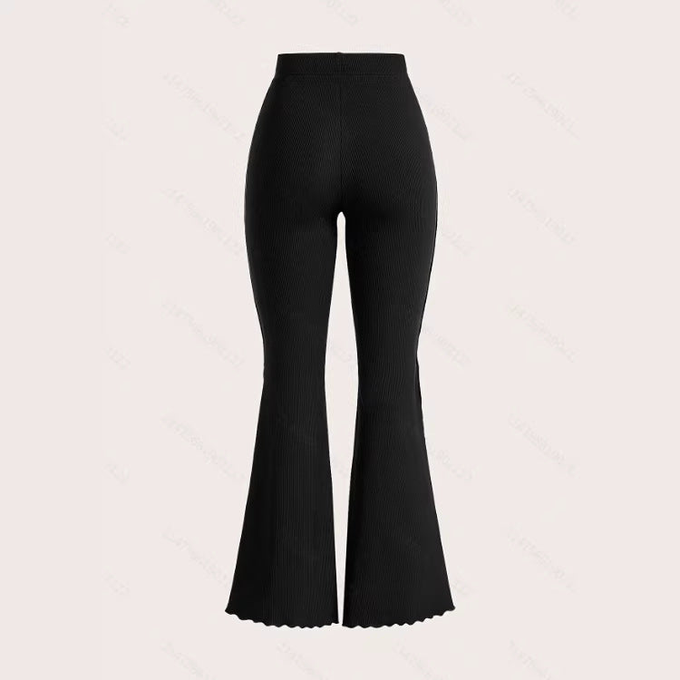 Fashionable Women's Retro High-Waisted Flare Pants