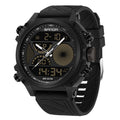 Outdoor Sports Waterproof Watch For Men Rugged Design With A Large Dial And Dual Display