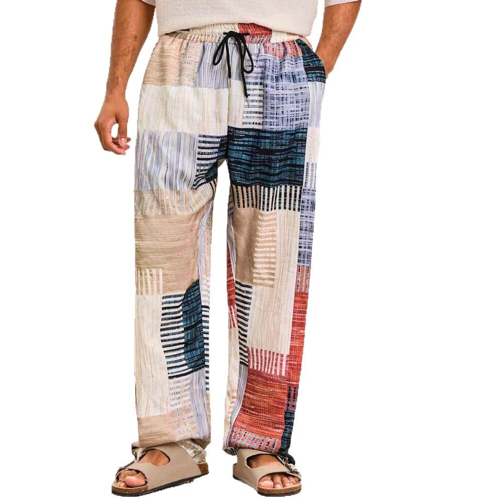 Stylish Cool High-Quality Plaid-Pattern Mens Casual Trousers