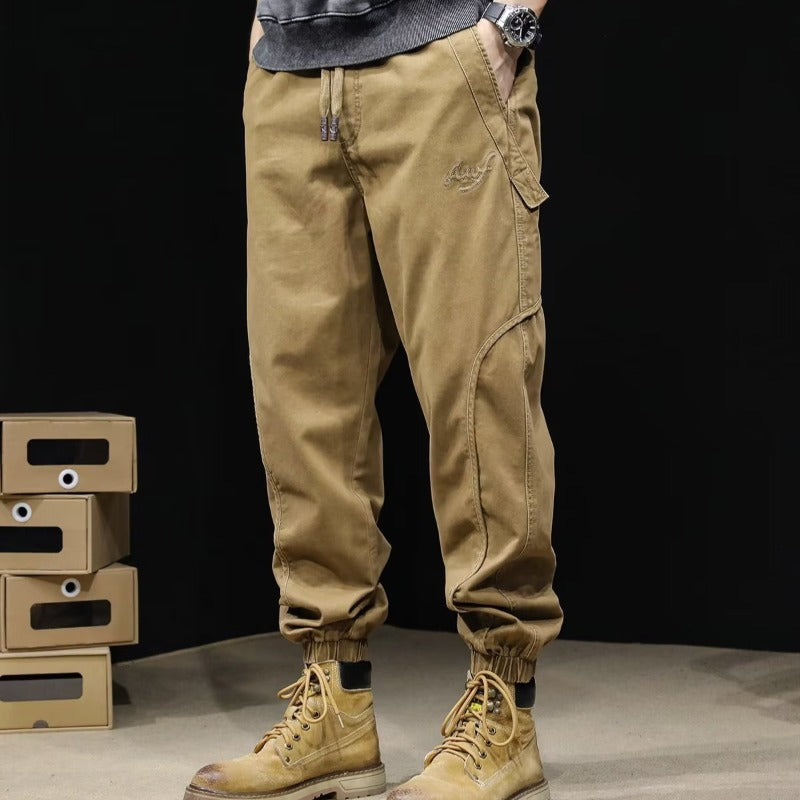 Mens Fleece-Lined Workwear Jogger Pants In Plus Sizes For A Relaxed