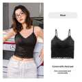 Lace Camisole Womens Mid-Length Lightweight Padded Sexy Chic Base Layer Underwear Outerwear Inner Top