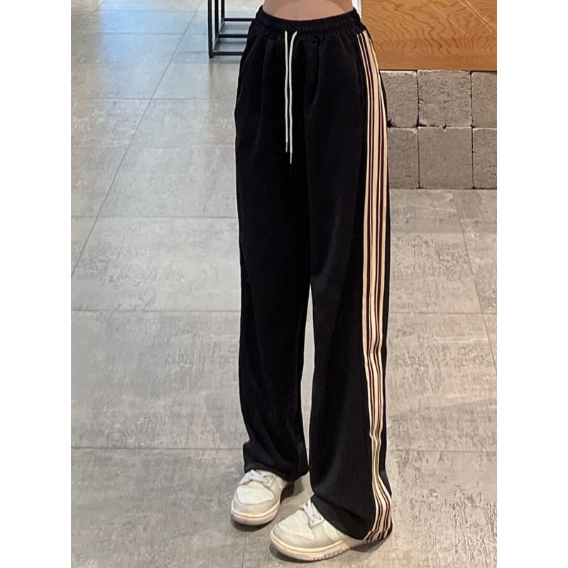 American-style Wide-leg Sweatpants For Women
