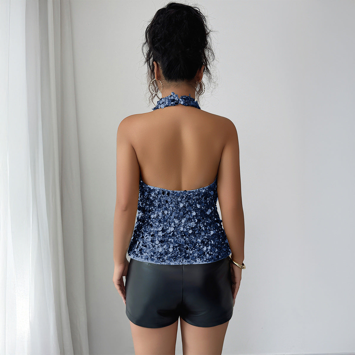 Women's Fashionable Sexy Elegant Sequin Camisole