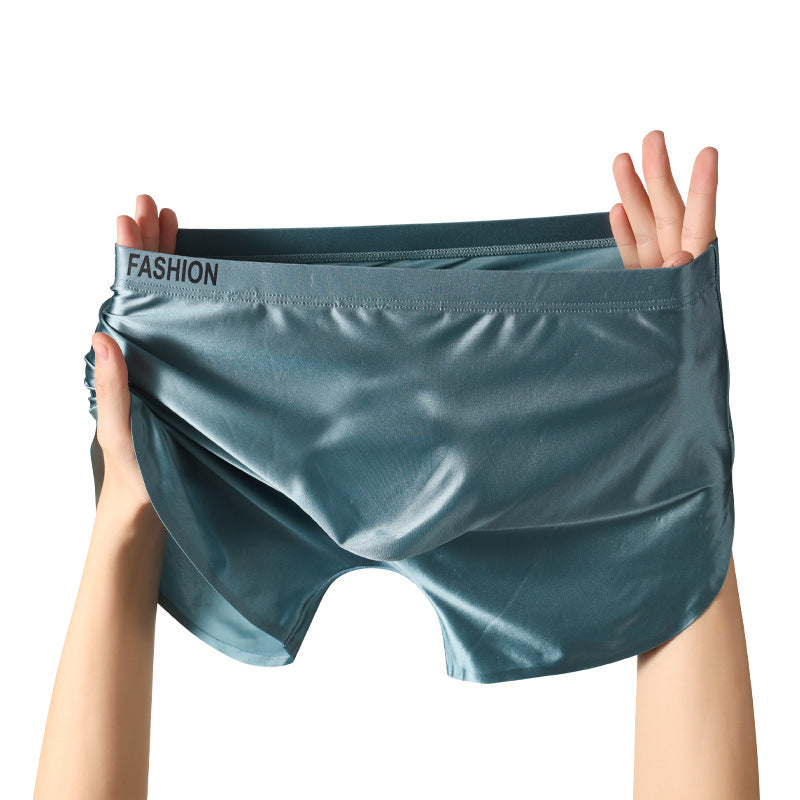 Leisure Versatile And Comfortable Satin Men's Ice Silk Underwear