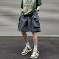 Men's Plus-Size Quick-Drying Wide-Leg Casual Cropped Pants