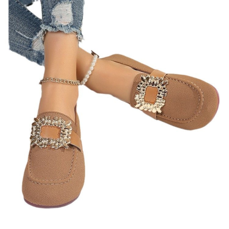 Square-toe Loafers With A Round Toe