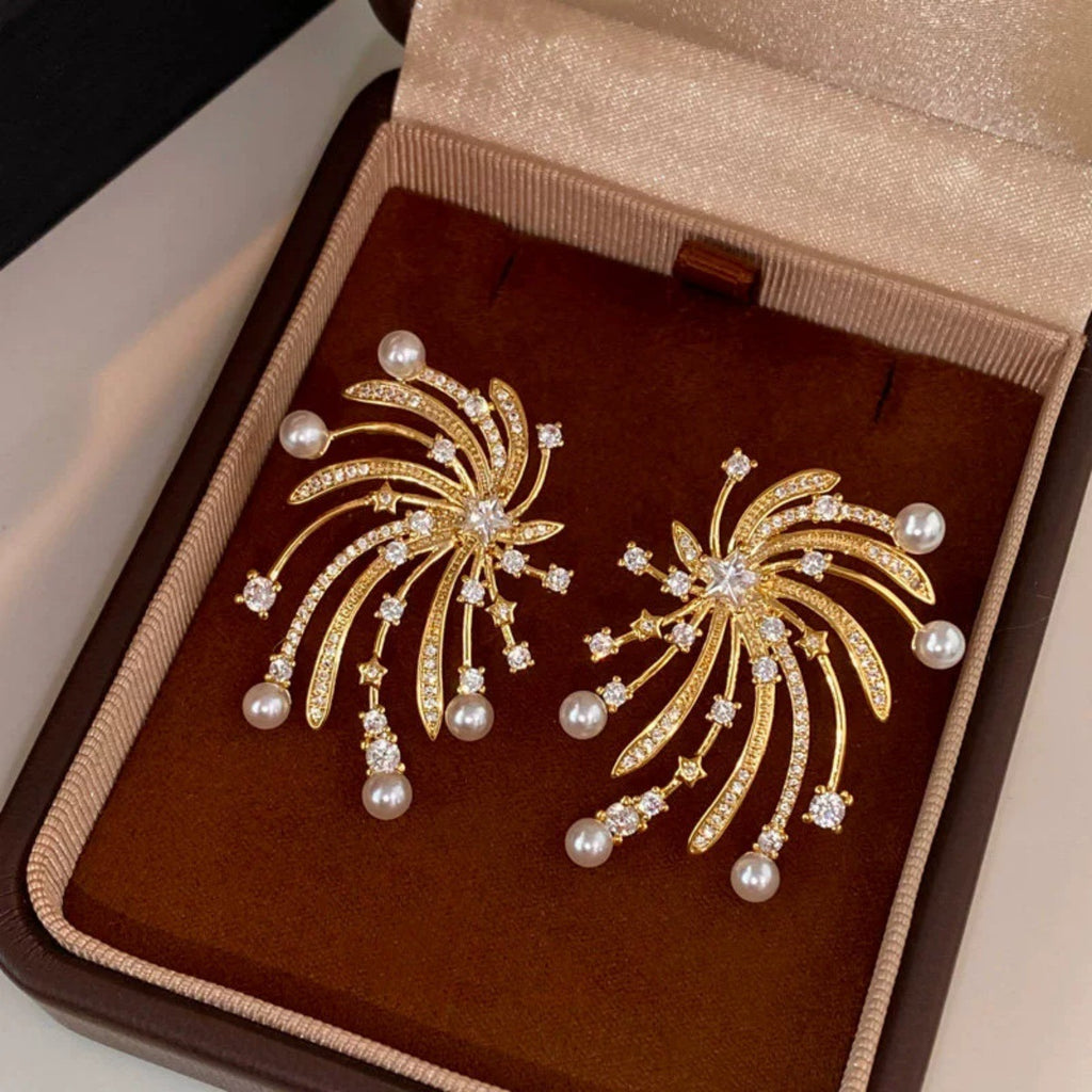 High-end Statement-making Pearl Earrings