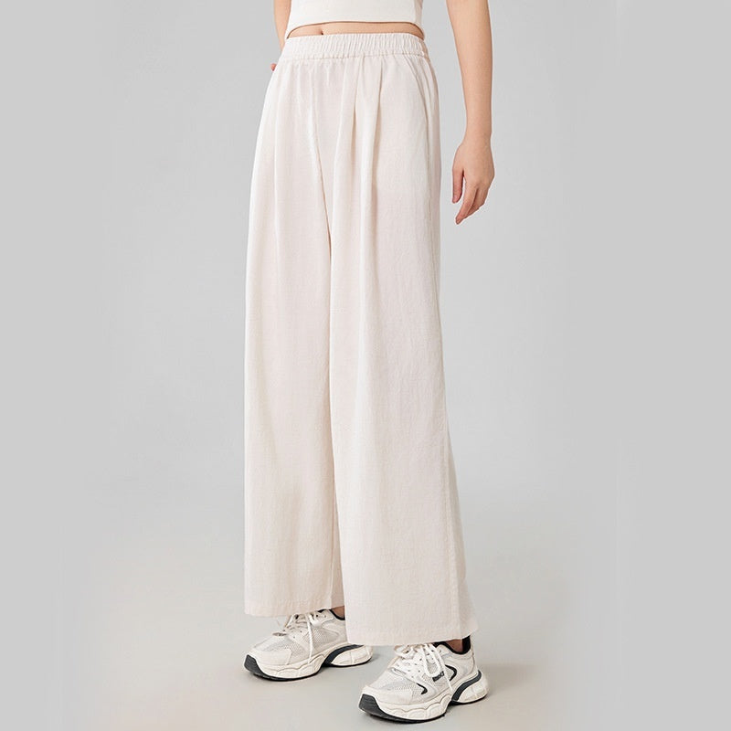 High-waisted Figure-flattering Elastic Cooling And Breathable Workout Pants