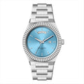 Business Gentleman's Log-Type Quartz Waterproof Steel Strap