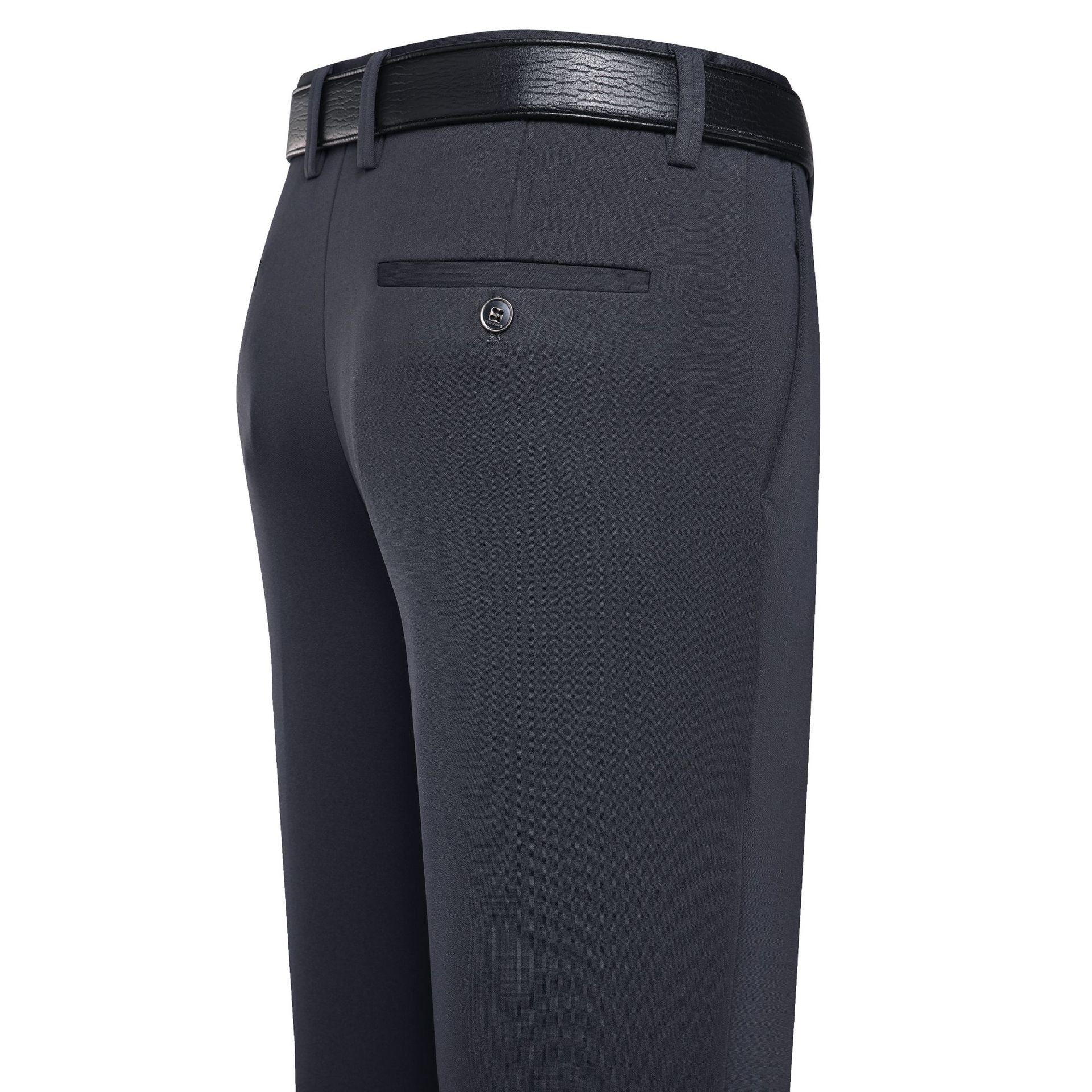 Autumn And Winter Thick High-elastic Fleece-lined Men's Pants