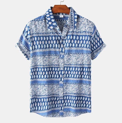 Men's Hawaiian European And American Top