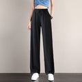 Ice Silk Wide-leg Pants Womens Summer Thin Draping, Loose-fit Style