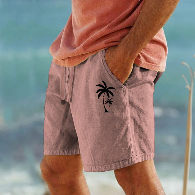 Summer Breathable Fashionable Hawaiian Beach Shorts 3D Printed Casual Mens