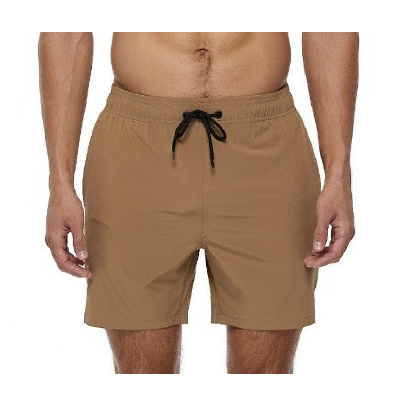 Summer Men's Solid-Colored Athletic Casual Cropped Shorts