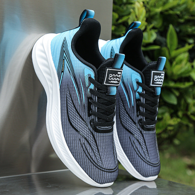 Mens Soft-soled Leather Waterproof Casual Athletic Shoes