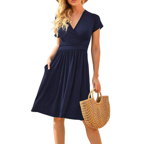 Ruffle Floral Dress Women Long Sleeve A Line Dresses
