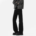 Spring And Autumn Elastic Black Bootcut Denim Jeans