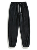 Casual And Fashionable Coral Fleece Drawstring Pants