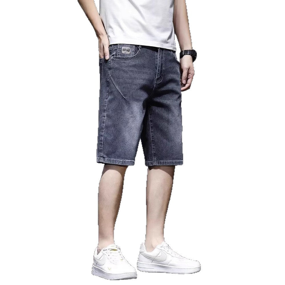 Straight-leg Summer Thin Mens Denim Shorts