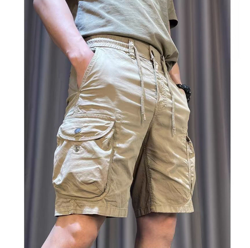 Loose Straight Multi-pocket Casual Overalls Pants