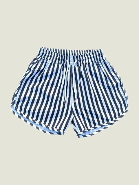 Men's Sports Casual Shorts Polyester Woven Quick-drying Full Printed Single Layer Beach Pants