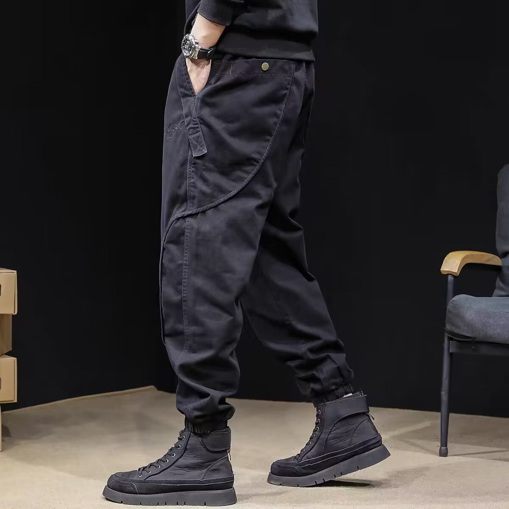 Mens Fleece-Lined Workwear Jogger Pants In Plus Sizes For A Relaxed