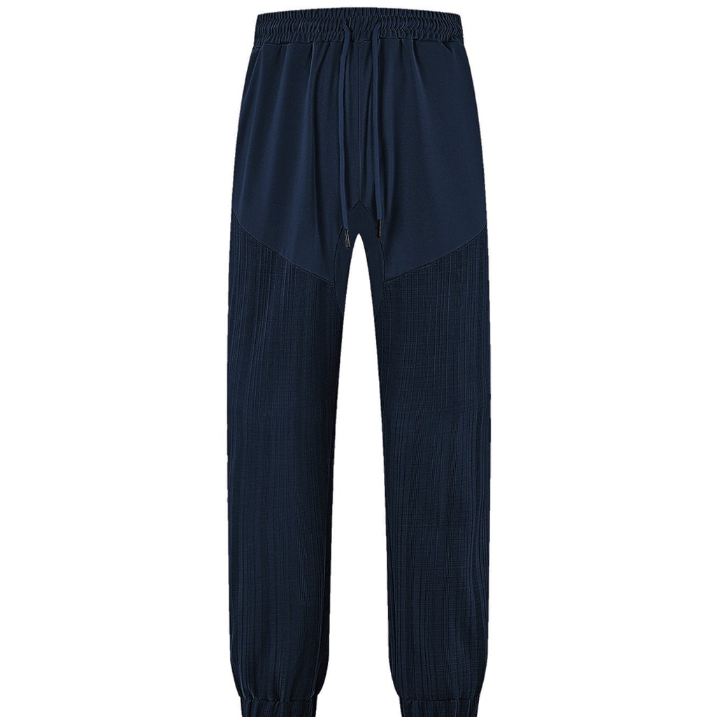 Men's Casual Loose Breathable Solid Color Drawstring Pants