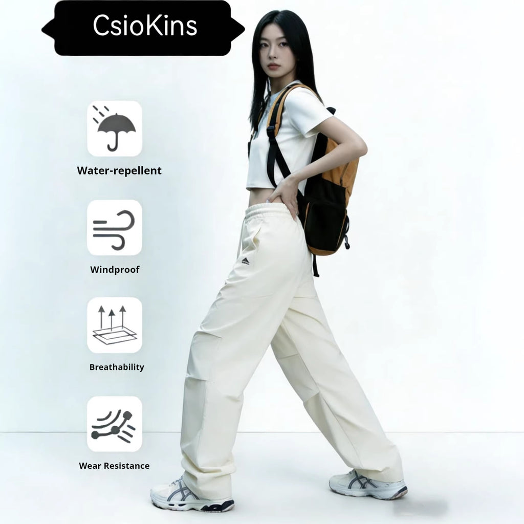 Outdoor Quick-Drying High-Waisted Slimming Drapey Wide-Leg Pants