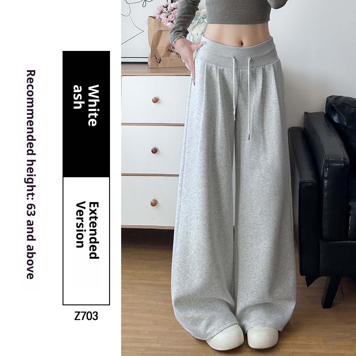 Draped Lightweight Casual Wide-leg Pants In An American Retro Style