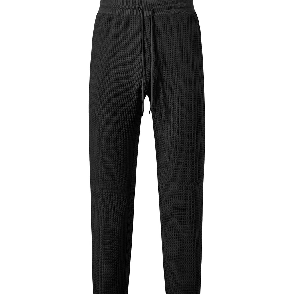 Men's Casual Loose Breathable Solid Color Drawstring Pants