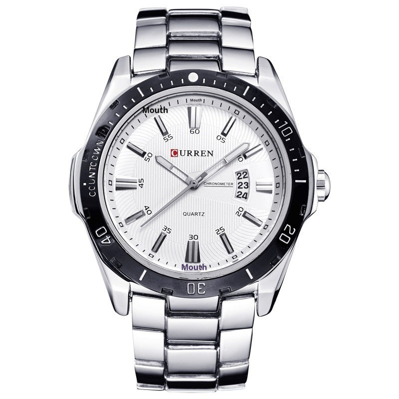 Mens Waterproof Calendar Fashion Quartz Mens Watch