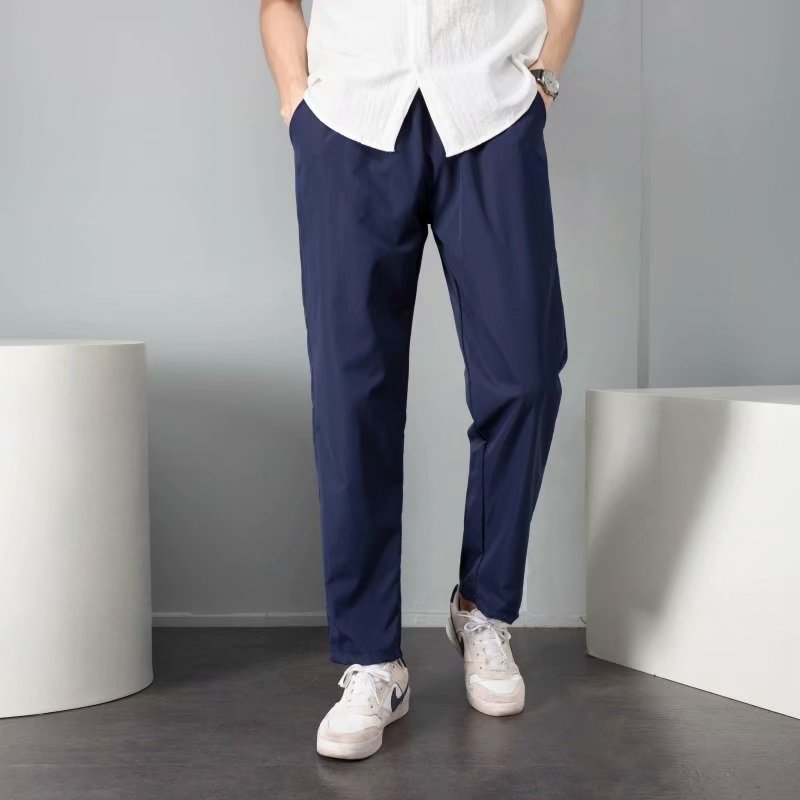 SpringAutumn All Match Stretchy Loose Cropped Suit Pants