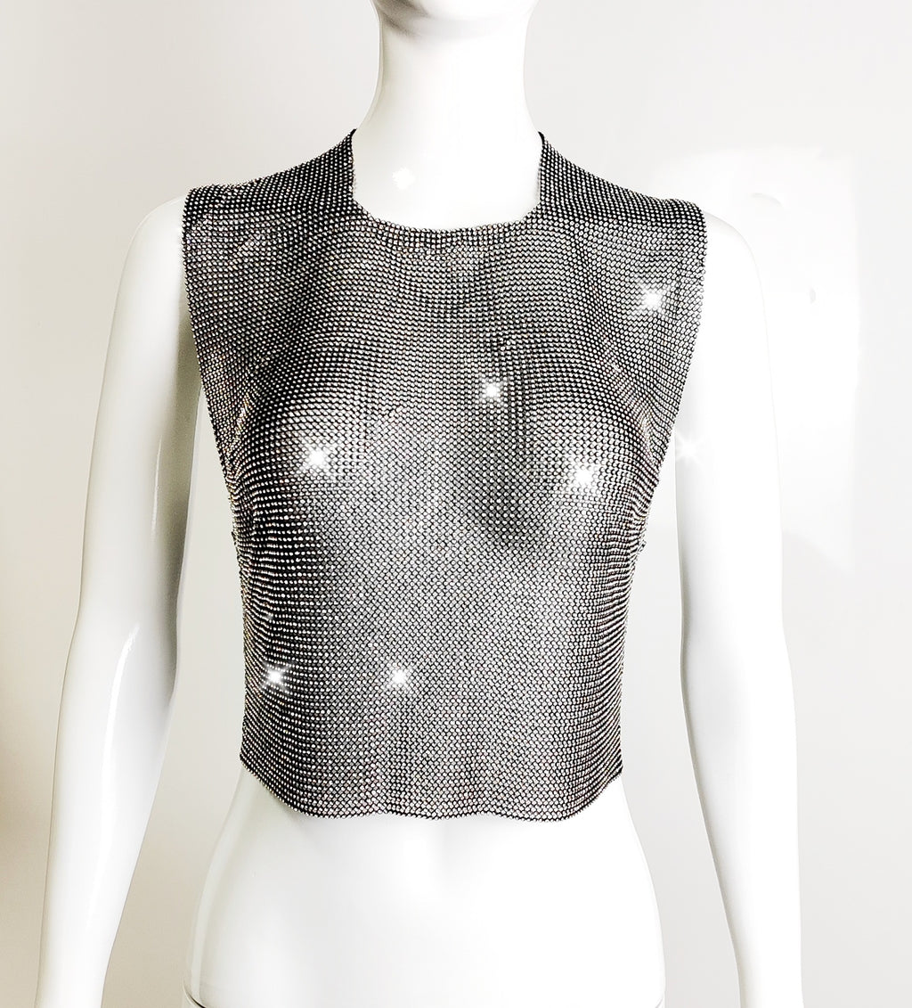 Women's Sexy Backless Slim-fit Crew Neck Tank Top