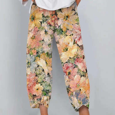 Women's Printed Fashionable Loose Pants