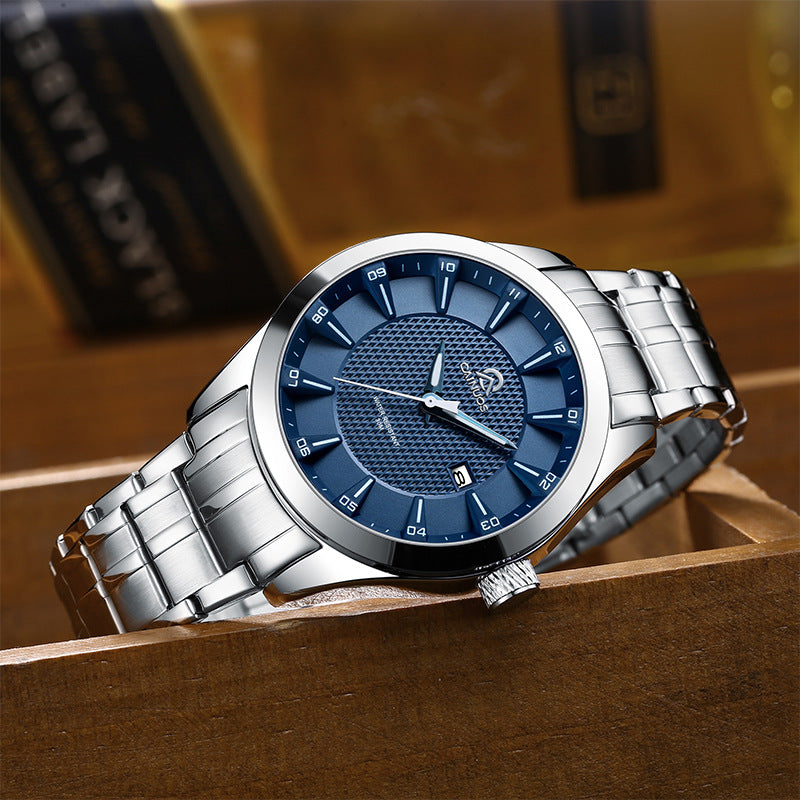 Men's Waterproof Business Calendar Quartz Watch