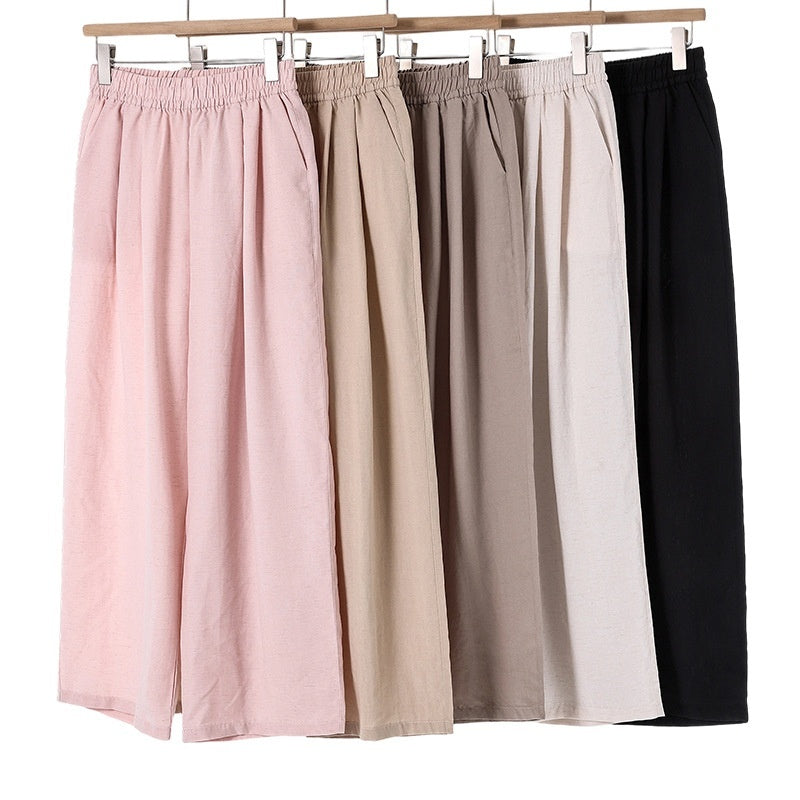 High-waisted Figure-flattering Elastic Cooling And Breathable Workout Pants