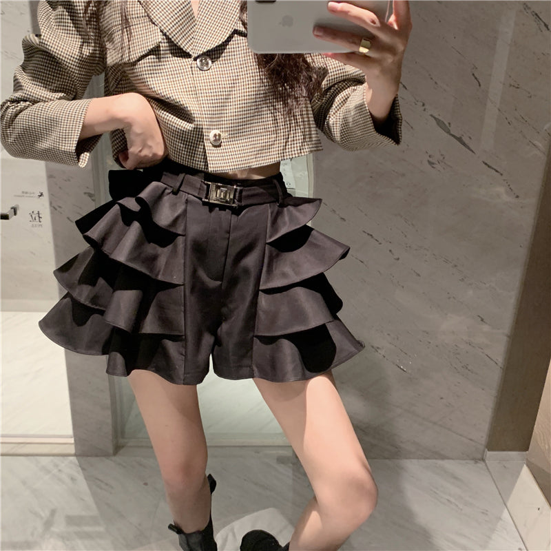 Ladies French Houndstooth Short Petite Skirt