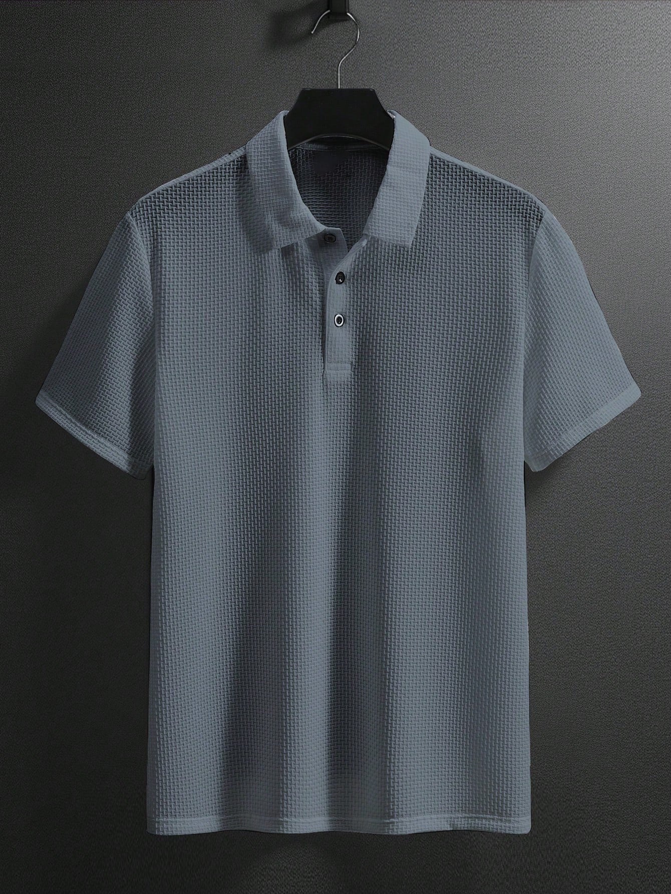 Men's Polyester Short-sleeve Polo Shirt