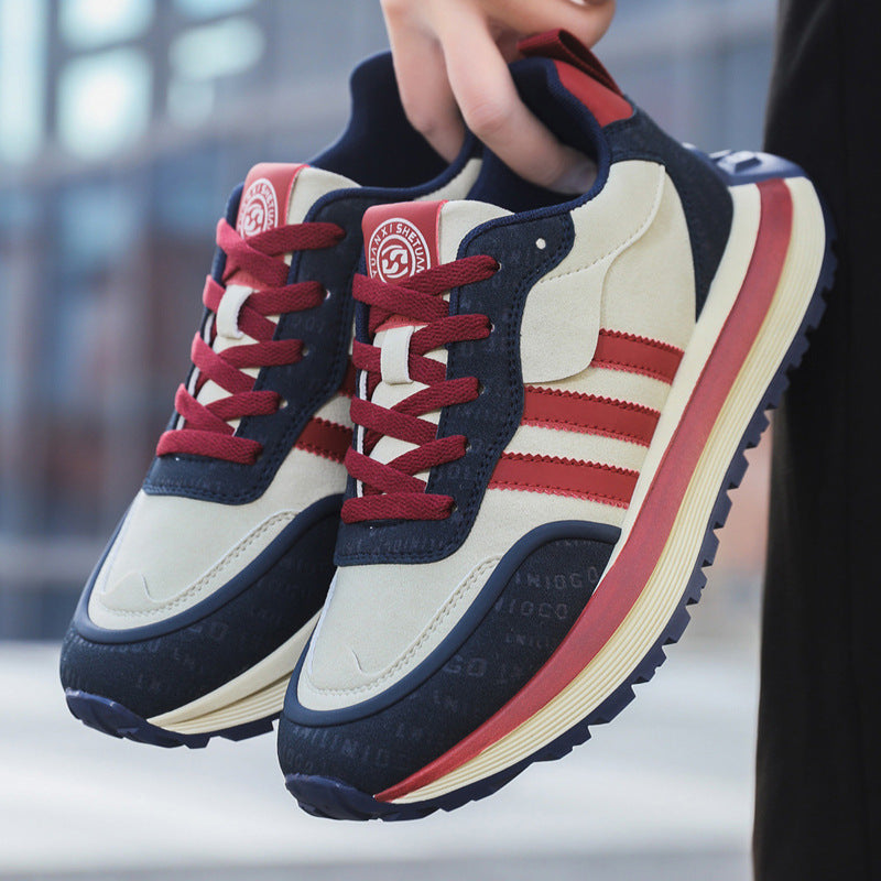 Mens Shoes Winter Trendy Mens Sneakers Mesh Breathable Casual Soft-Soled Deodorizing