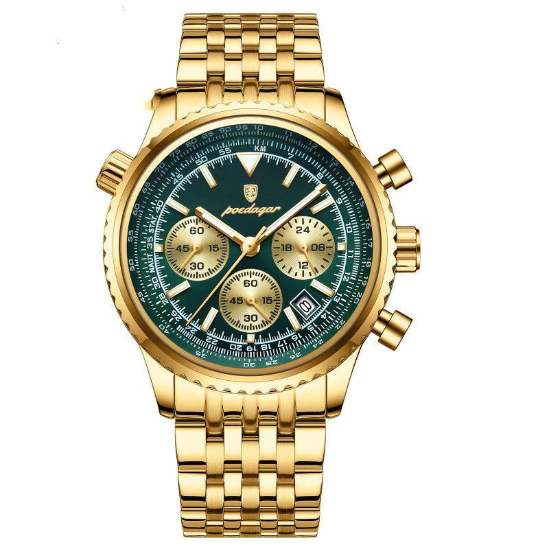 Automatic Mechanical Multi-function High-end Trendy Waterproof Watch Mens And Student Quartz Wristwatch