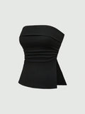 Sleeveless Short Cropped Top Cross-border Vest Women's Commuting Style